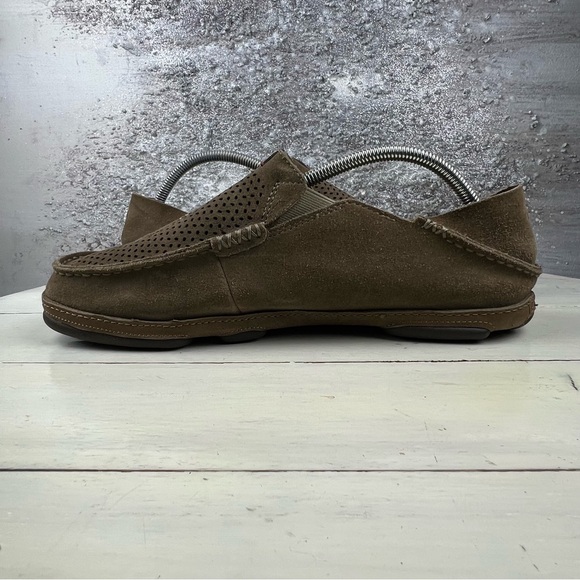 523pte OluKai Moloa Kohana Brown Loafers Slip-On Comfort Shoes 11 main image 4